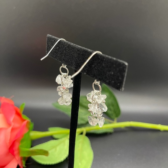 Clear Quartz Necklace Earring and bracelet set - Picture 8 of 9